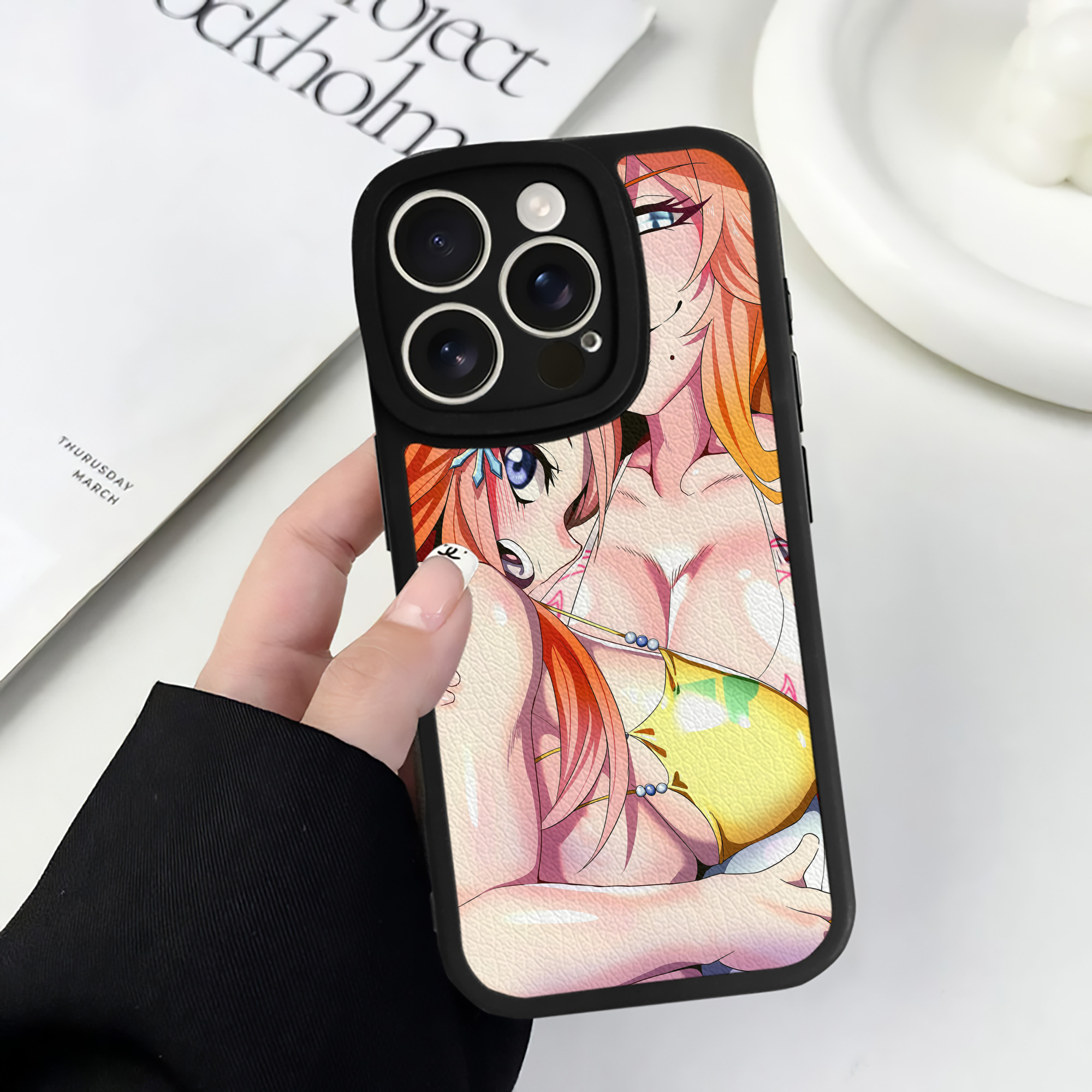 （画像用） ブリーチ BLEACH 【iPhone 16シリーズ対応】シリコンスマホケース（レザー調） 材質：シリコン